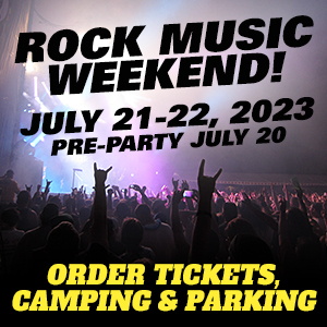Rock Music Weekend July 21 & 22, 2023 with Pre-Party on July 20